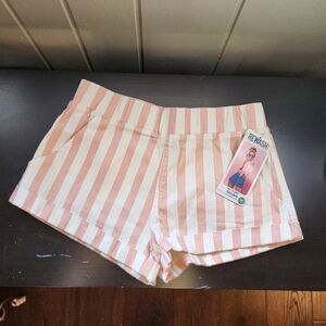 Rewash Pink Striped Shorts